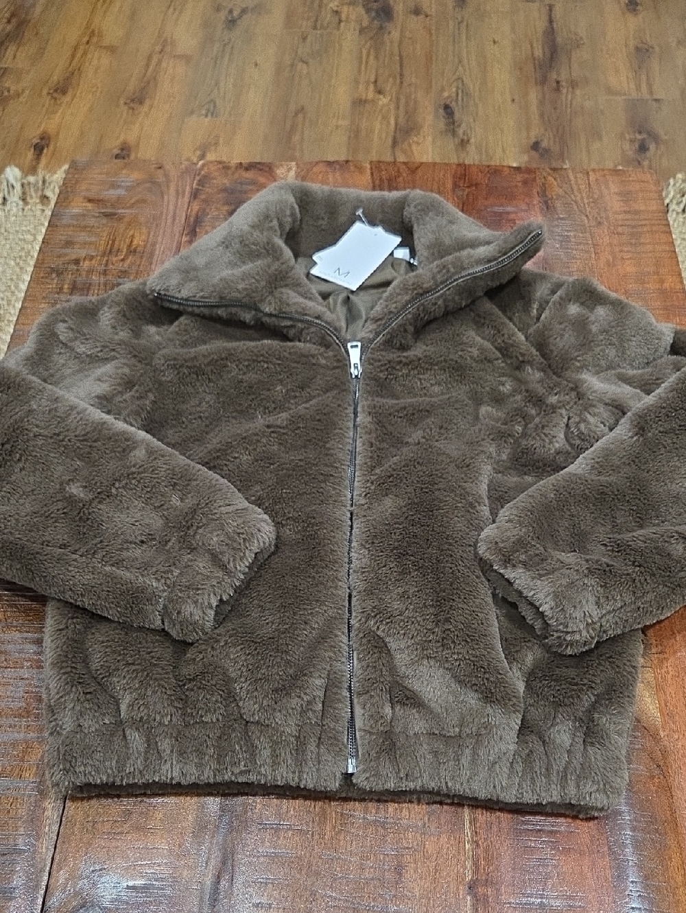 Magaschoni Short Faux Fur Jacket NWT